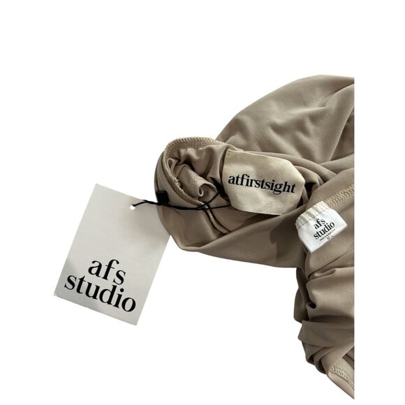 At First Sight Studio Black Widow Dress in Tan - Picture 4 of 4